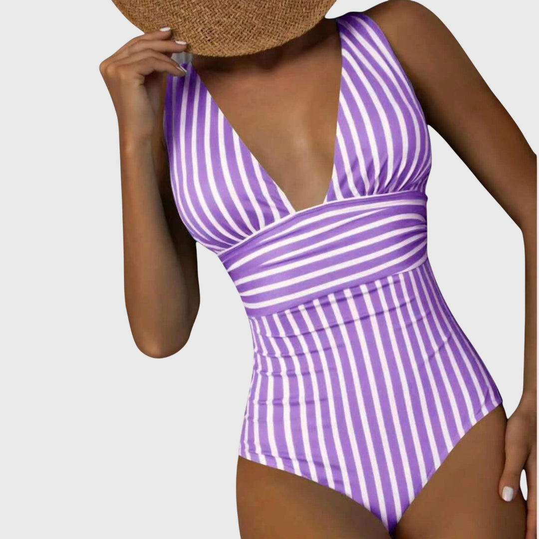 Rayures Maintien – Maillot de Bain Rayé à Armatures