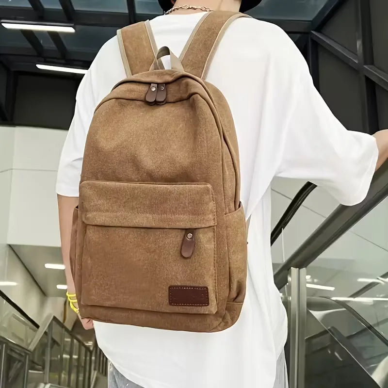 Sac à dos en toile avec poche avant