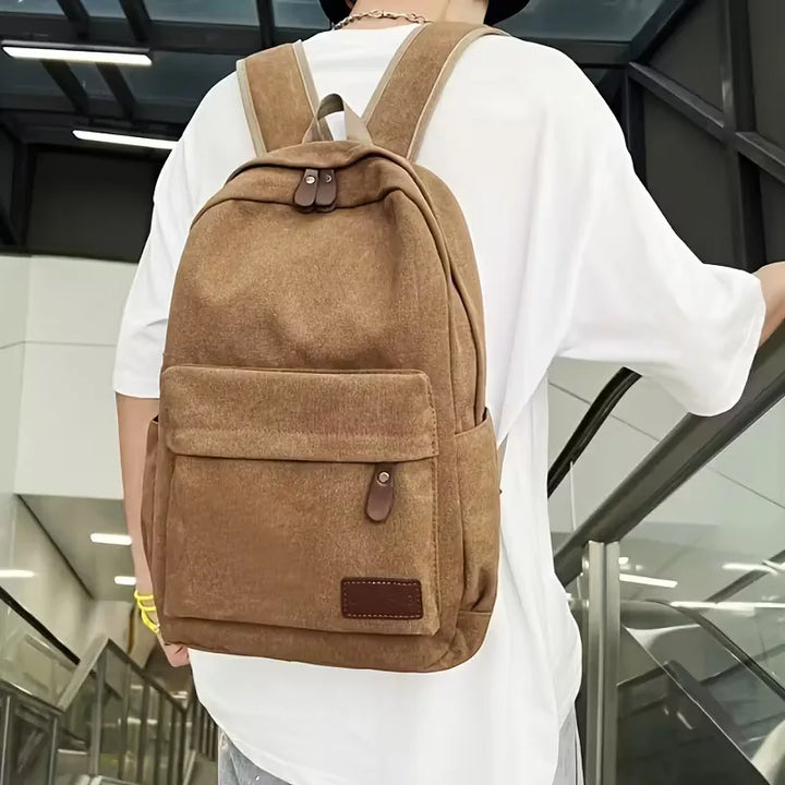Sac à dos en toile avec poche avant