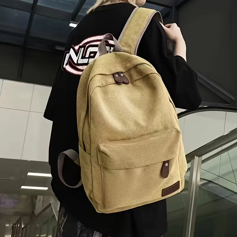 Sac à dos en toile avec poche avant