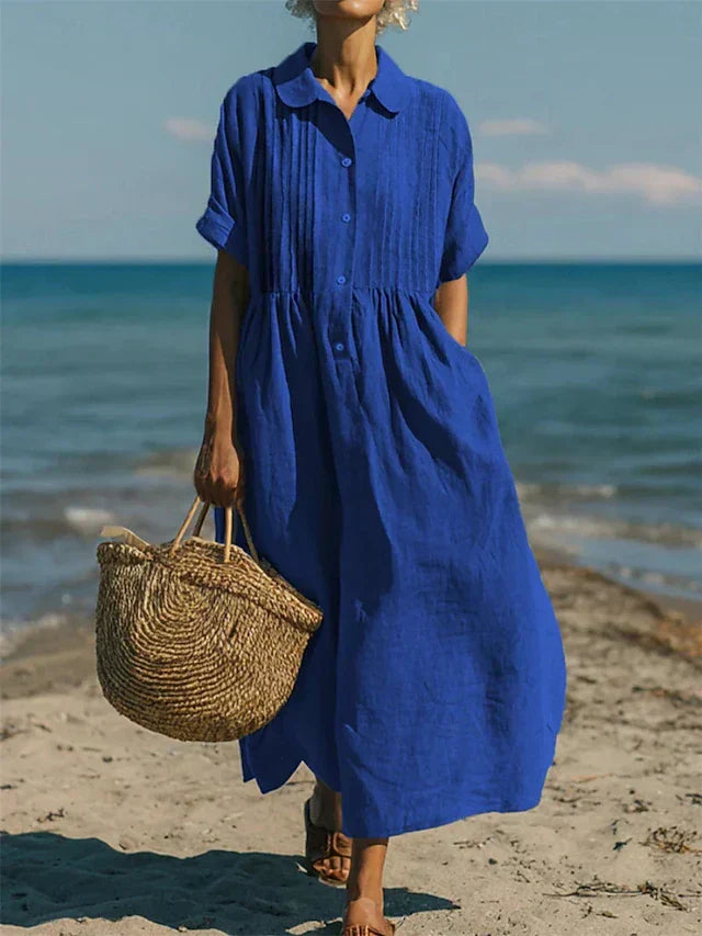 Margaux – Robe Élégante en Lin