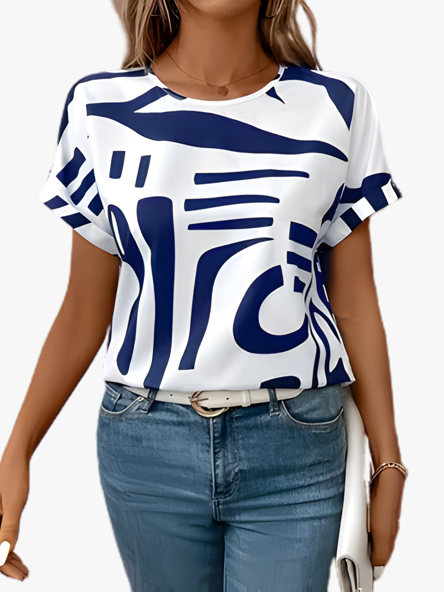 Iris – T-Shirt Imprimé Abstrait