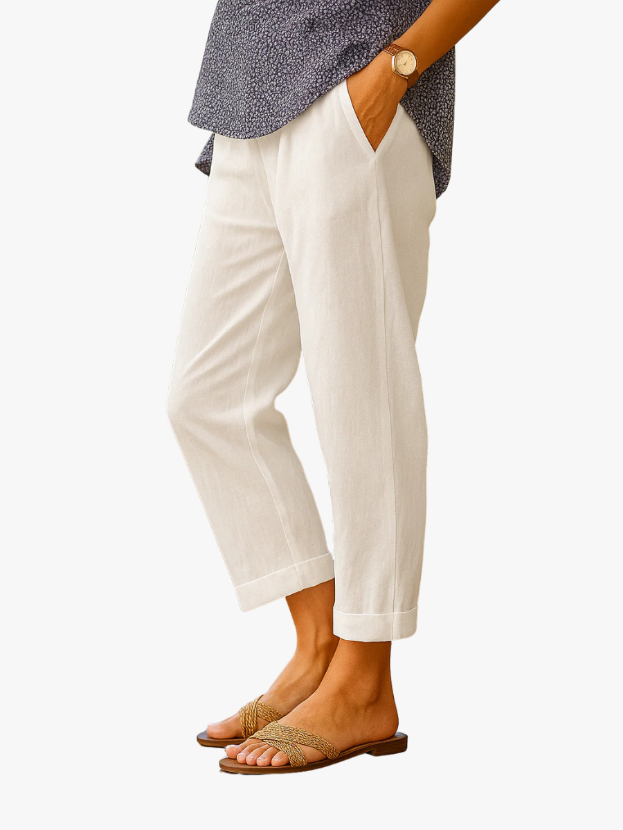 Détendu Lin – Pantalon en Lin Relaxé