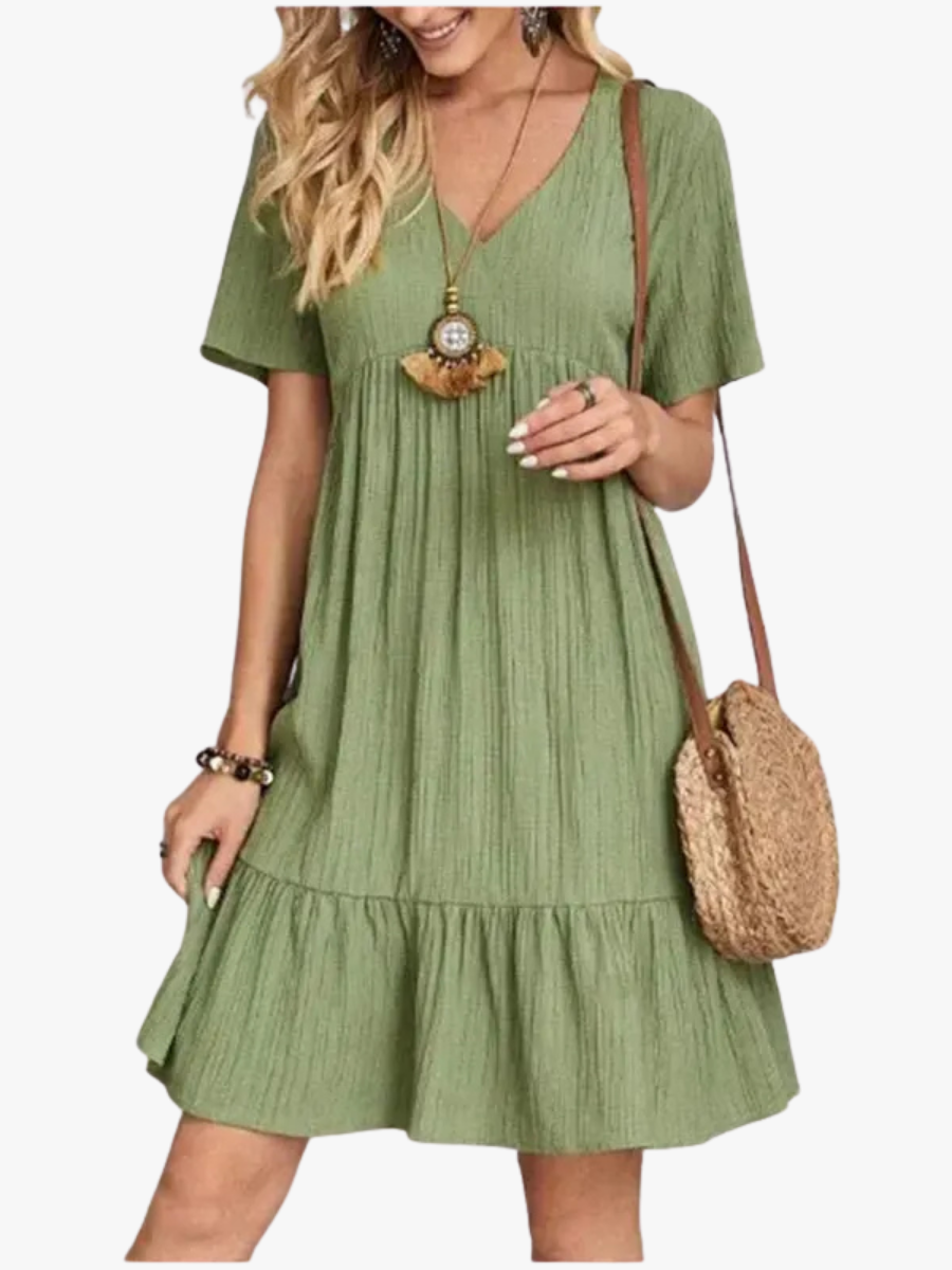 Chic Manche Courte – Robe d'Été Chic Manches Courtes