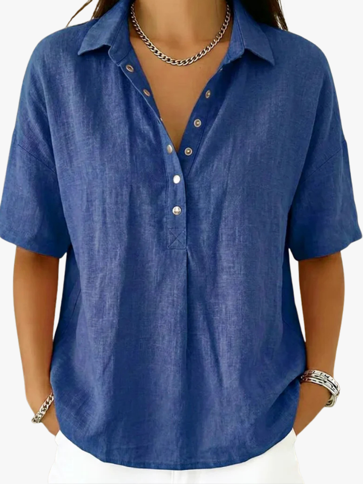 Constance – Blouse Classique Col V