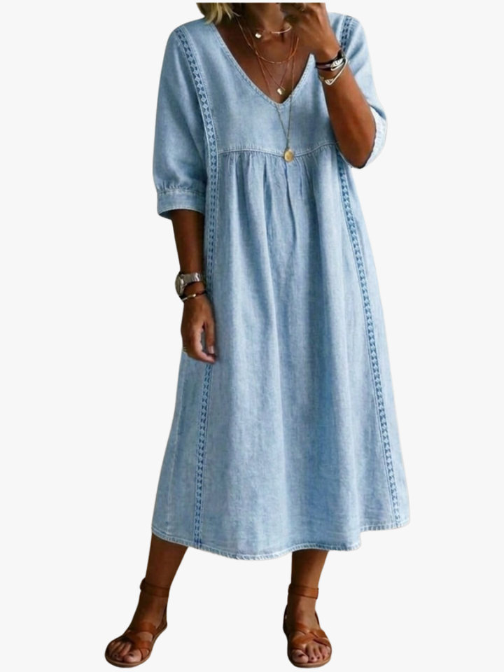 Denim Vintage Ample – Robe en Denim Vintage Ample