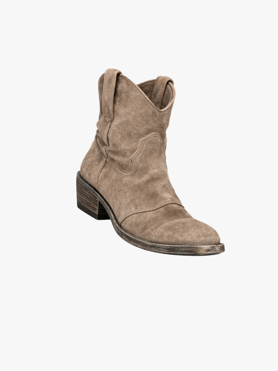 Western Suède – Bottines en Suédine Style Western