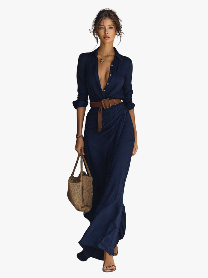 Maxi Ceinturée – Maxi-Robe à Ceinture