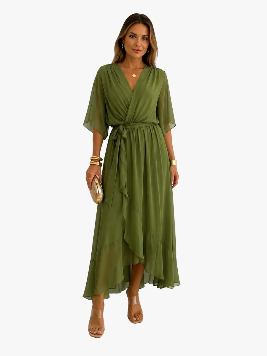 Plissée – Robe Plissée en Mousseline