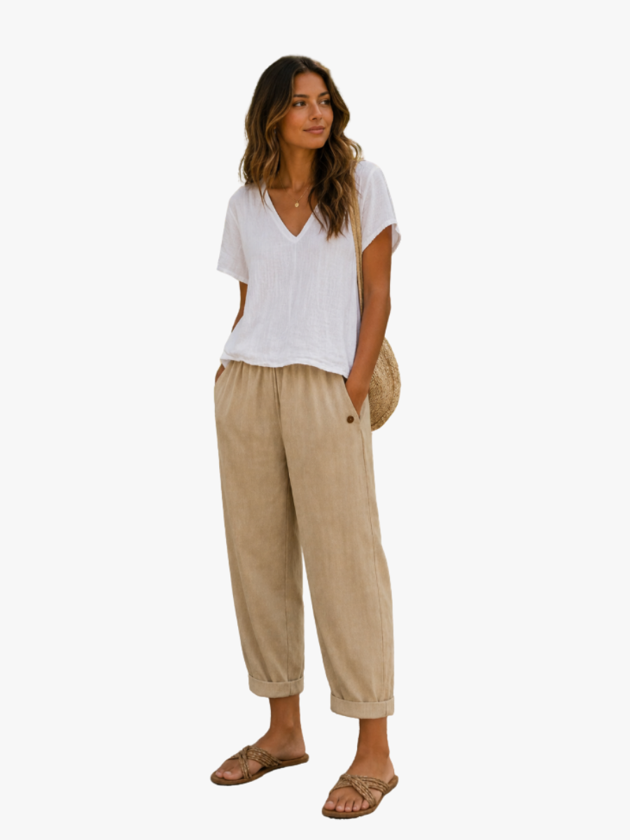 Lin Été Chic – Pantalon en Lin Chic d'Été