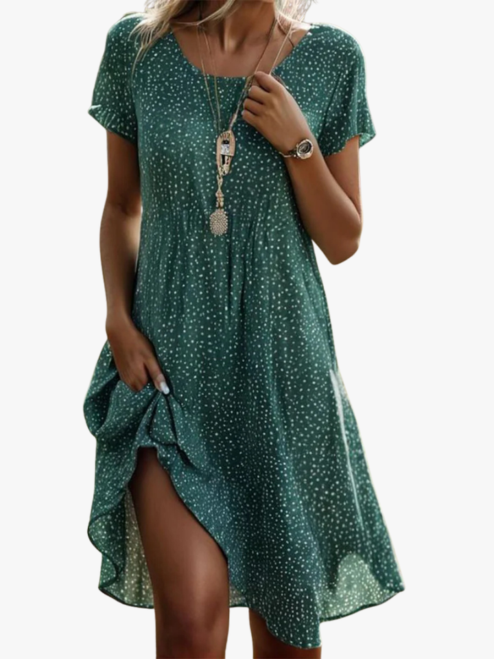 Aurore – Robe Midi d'Été Fluide