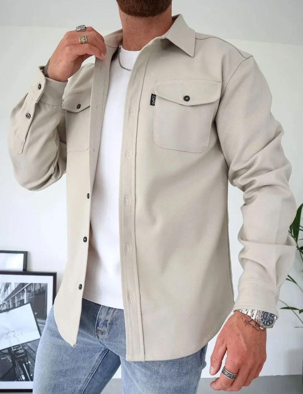 Lambert – Chemise-Veste Décontractée Homme