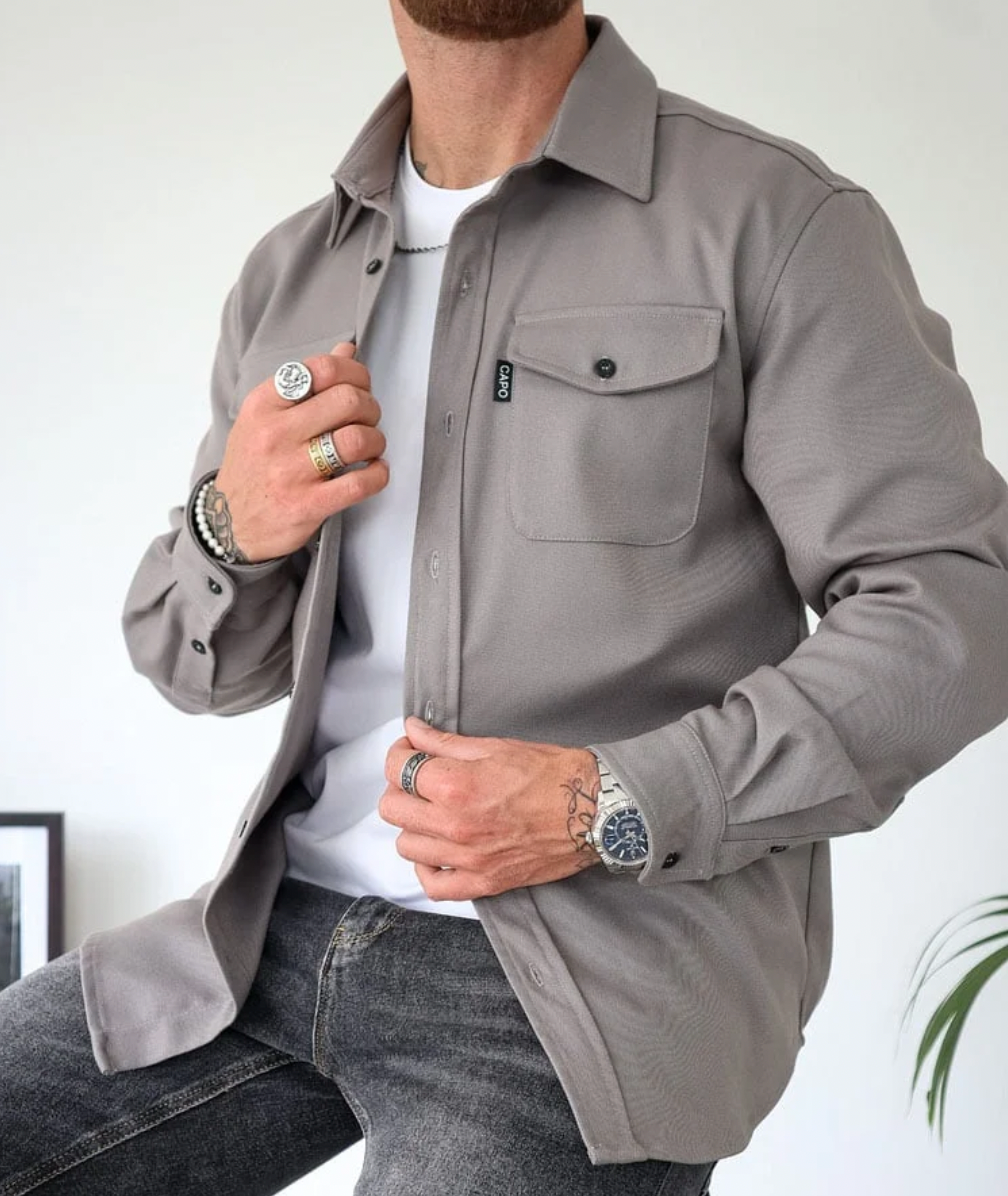Lambert – Chemise-Veste Décontractée Homme