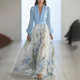 Célestine – Robe Maxi Fleurie Manches Longues