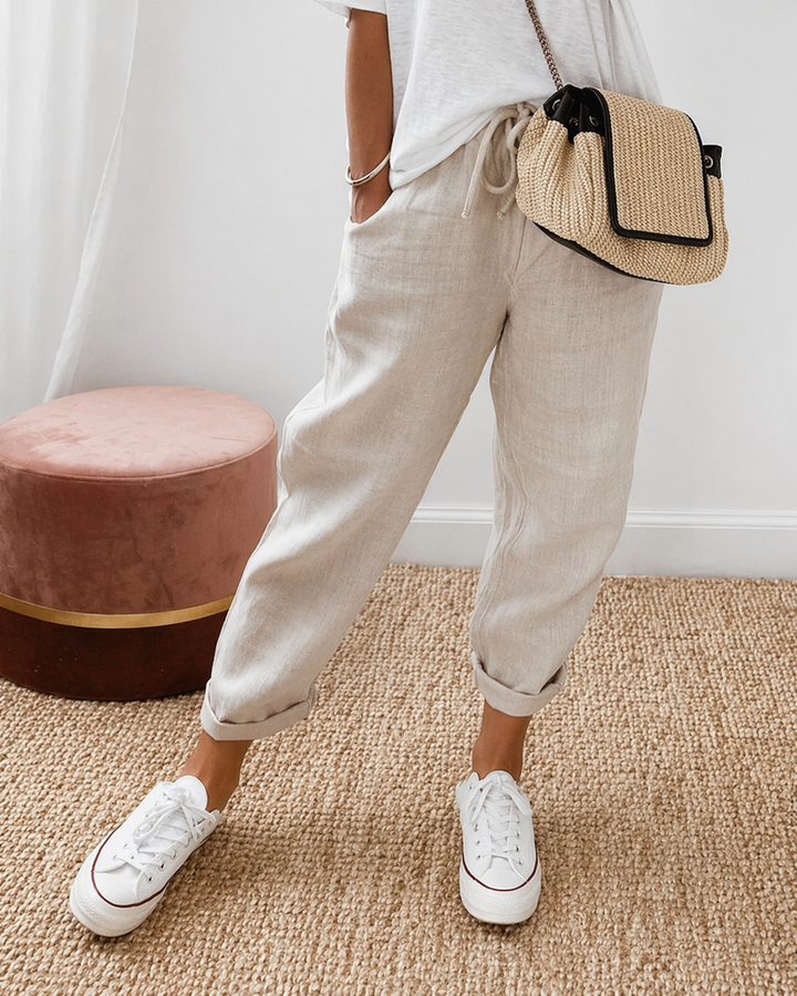 Détente Lin – Pantalon en Lin Décontracté