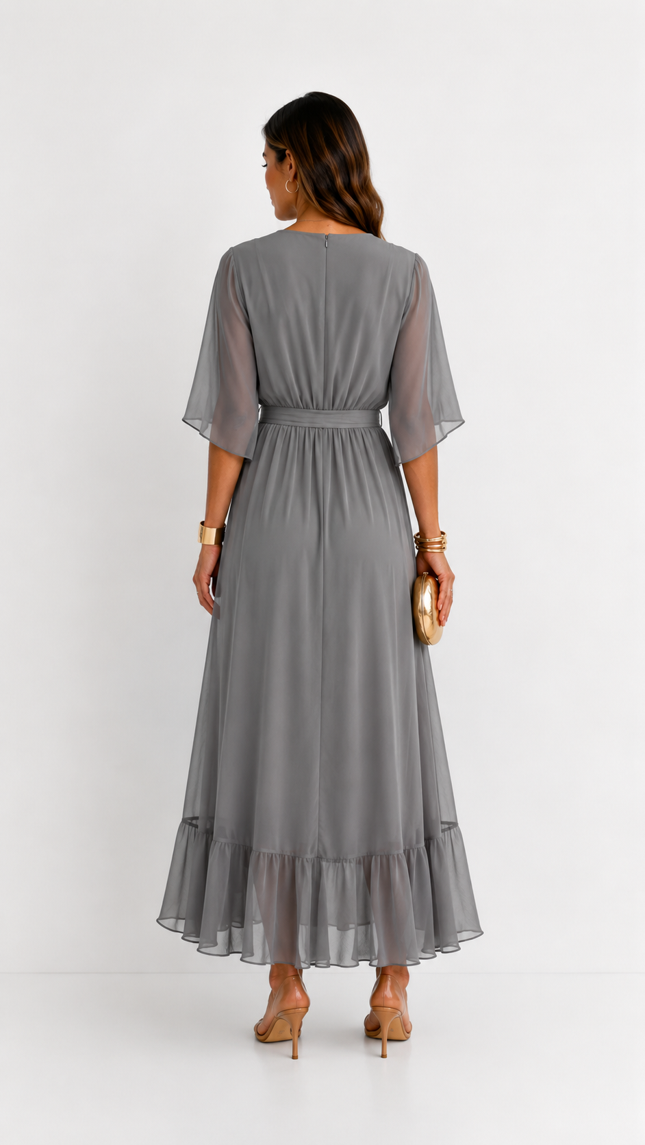 Plissée – Robe Plissée en Mousseline