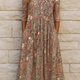 Midi Imprimée Douce – Robe Midi Élégante Imprimée