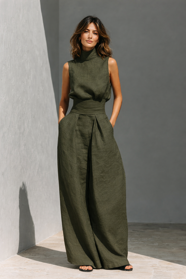 Minimale – Ensemble Deux Pièces en Coton et Lin