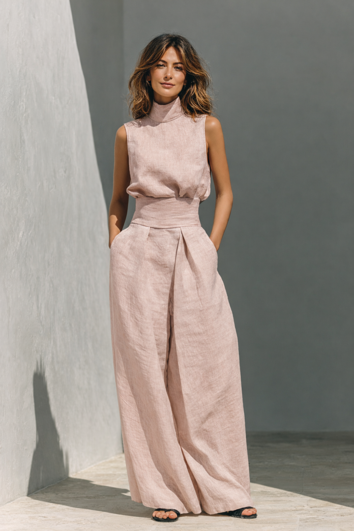 Minimale – Ensemble Deux Pièces en Coton et Lin