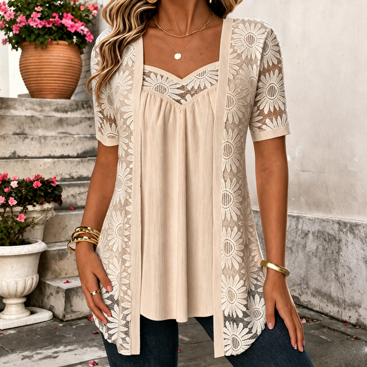 Dentelle Douce – Blouse en Dentelle