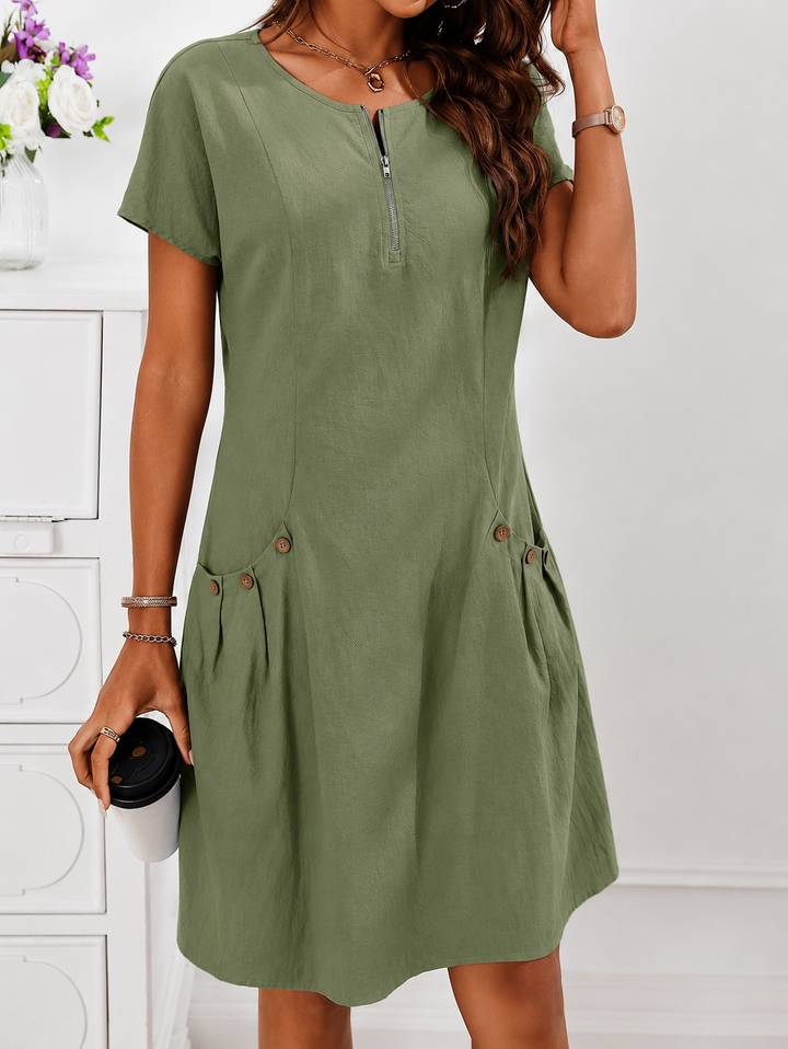 Naturelle – Robe en Mélange de Lin