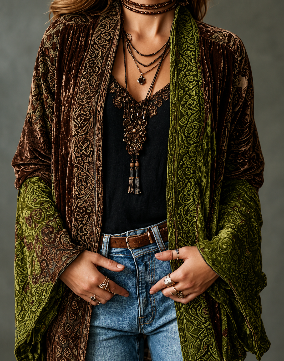 Flanelle Boho – Veste en Flanelle Bohème