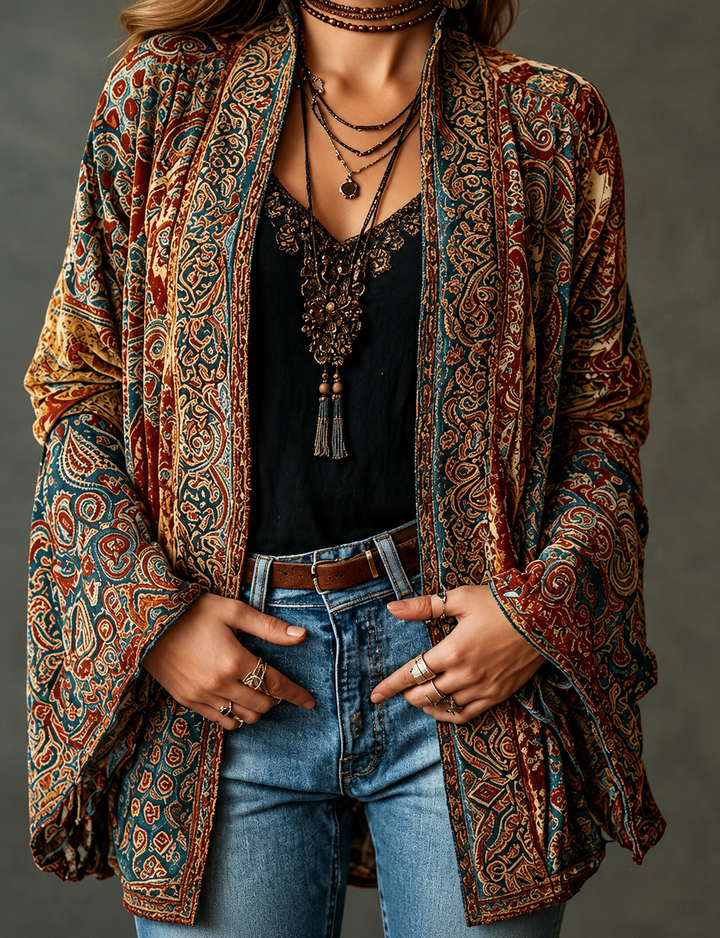 Flanelle Boho – Veste en Flanelle Bohème