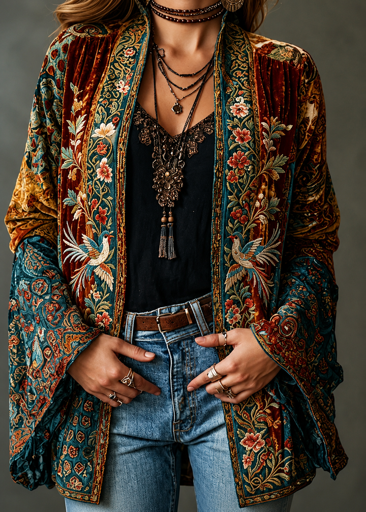 Flanelle Boho – Veste en Flanelle Bohème