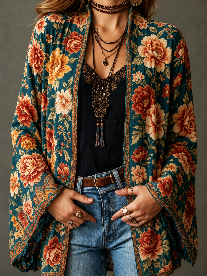 Flanelle Boho – Veste en Flanelle Bohème