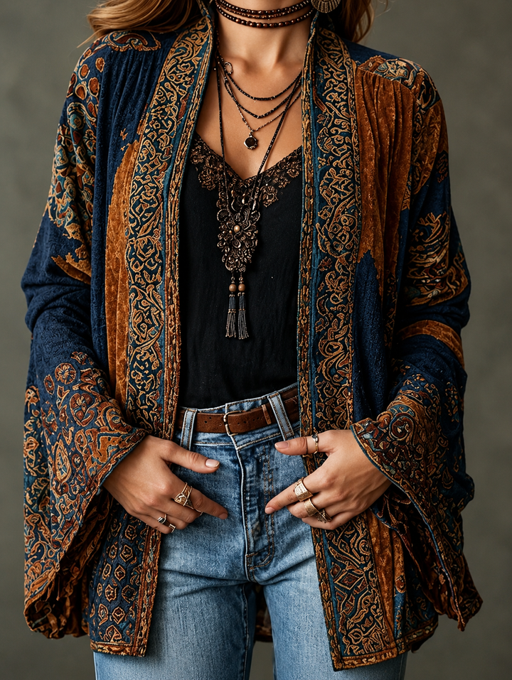 Flanelle Boho – Veste en Flanelle Bohème