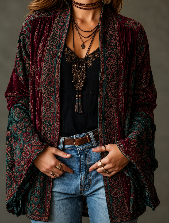 Flanelle Boho – Veste en Flanelle Bohème