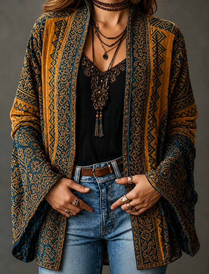 Flanelle Boho – Veste en Flanelle Bohème
