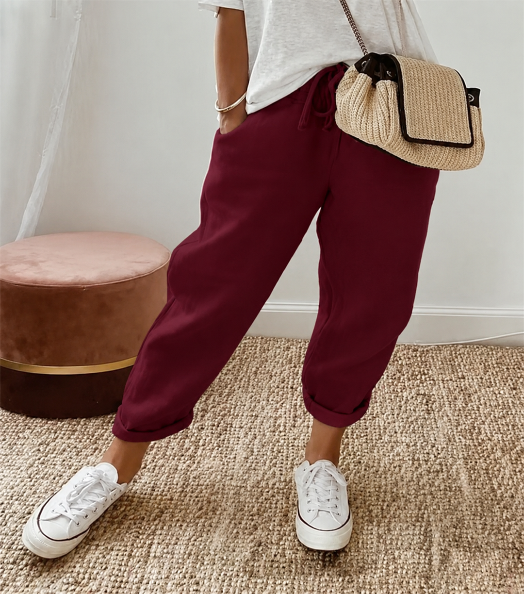 Détente Lin – Pantalon en Lin Décontracté