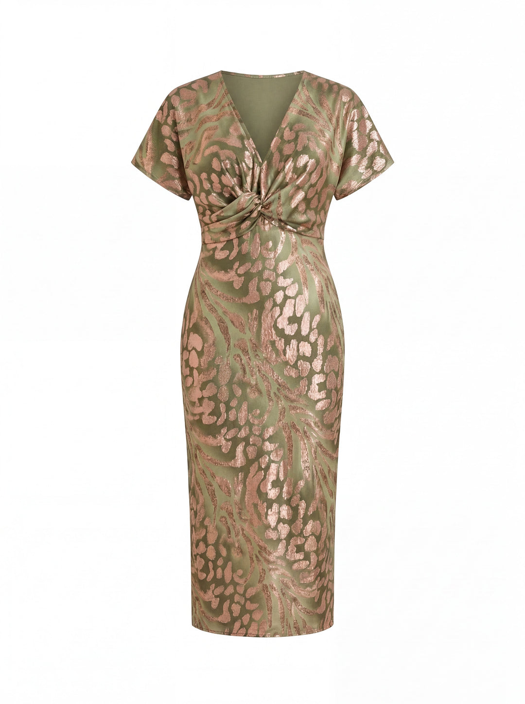 Cuivrée – Robe Midi Élégante
