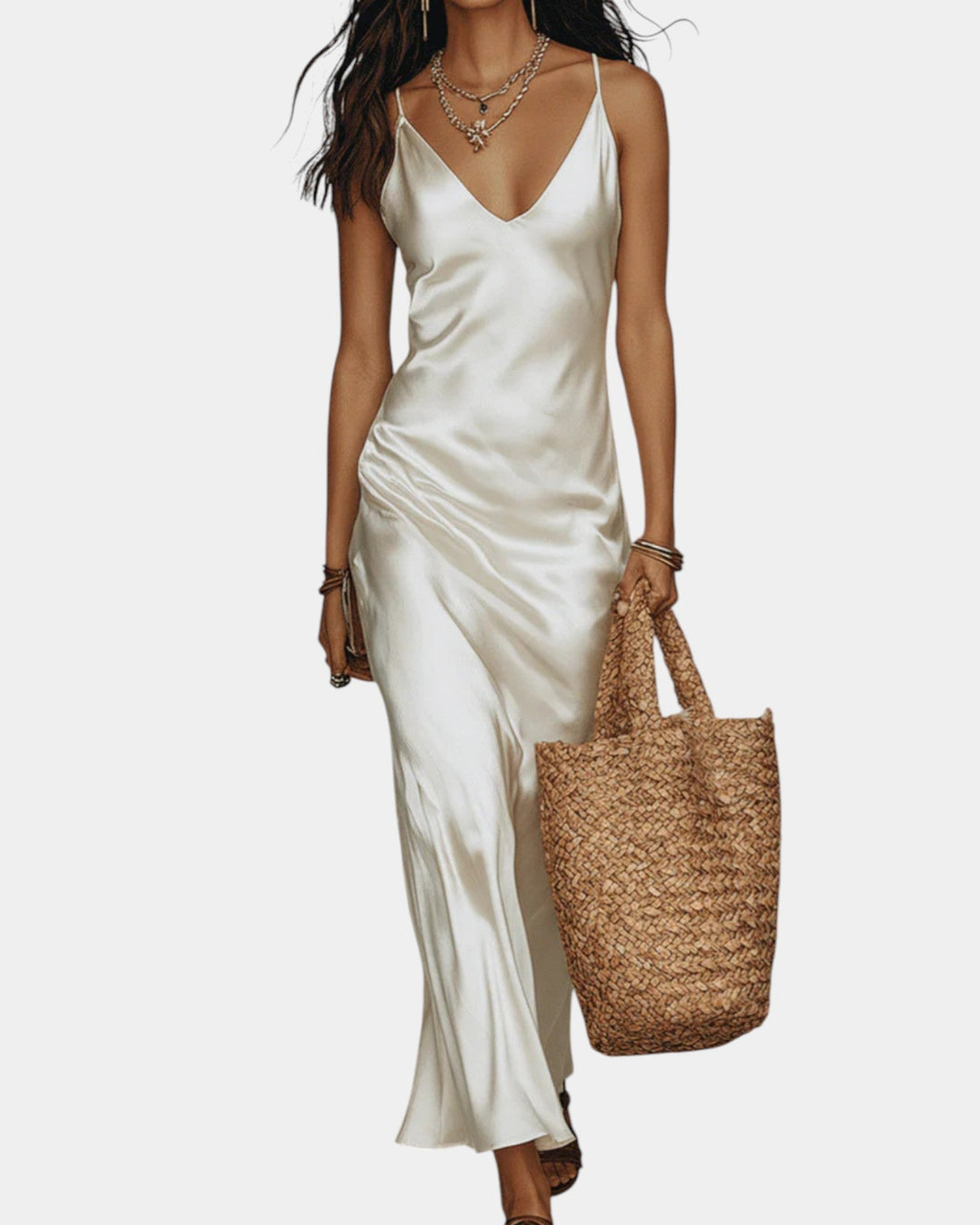 Satin Chemisier – Robe Satin Effet Chemisier