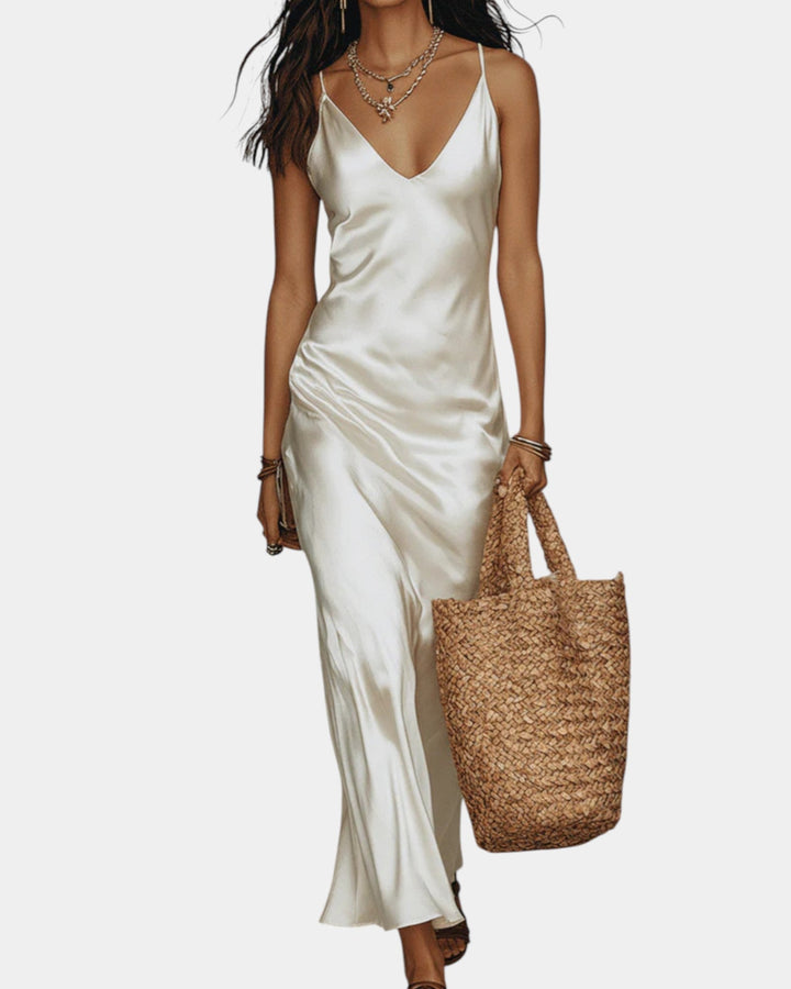 Satin Chemisier – Robe Satin Effet Chemisier