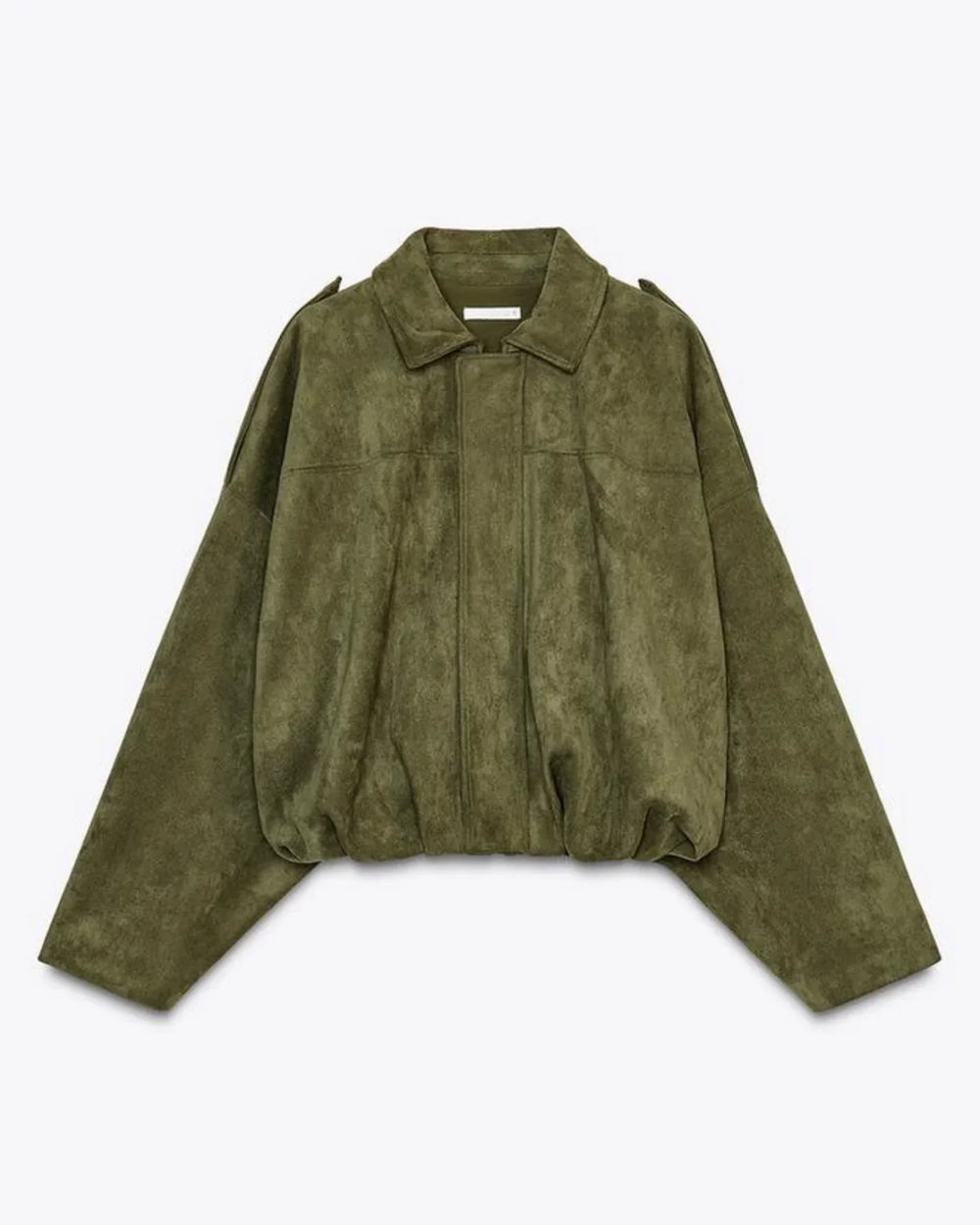 Ivy – Veste Suédine à Col Revers et Zip