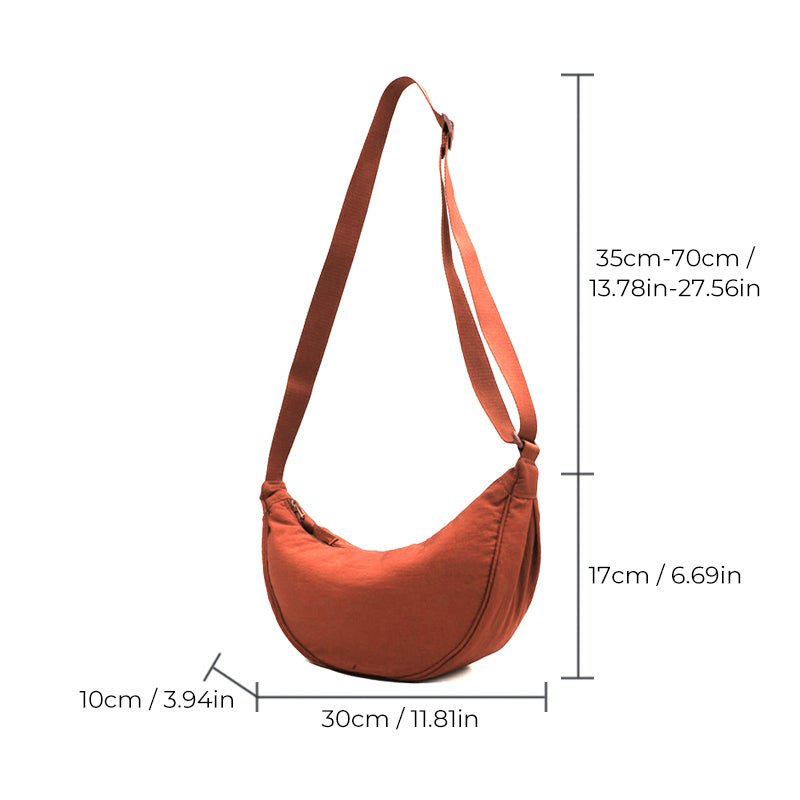 Rosemary – Sac Crossbody Demi-Lune à Bandoulière Réglable
