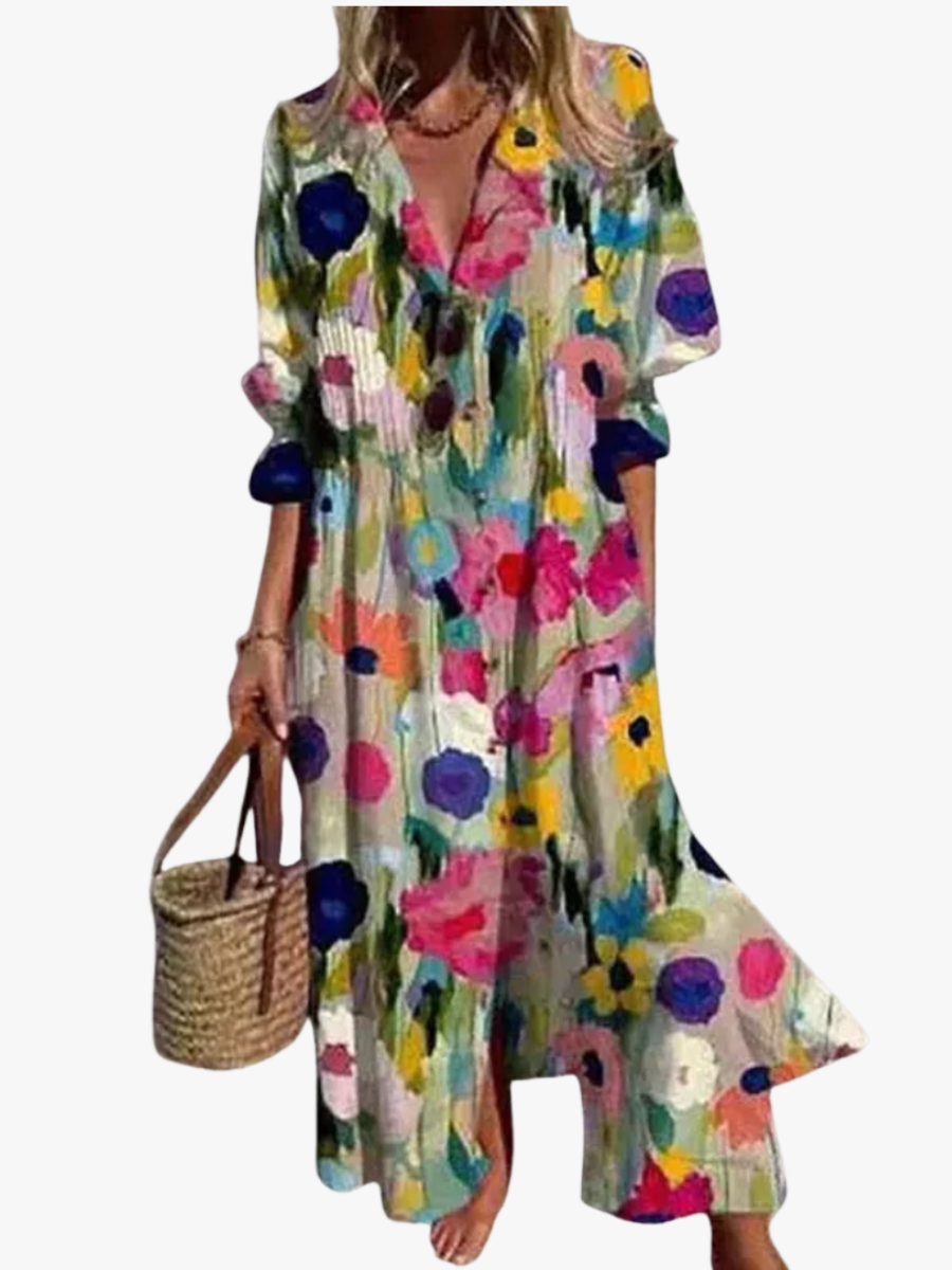 Boho Éclat – Maxi-Robe Bohème Éclatante