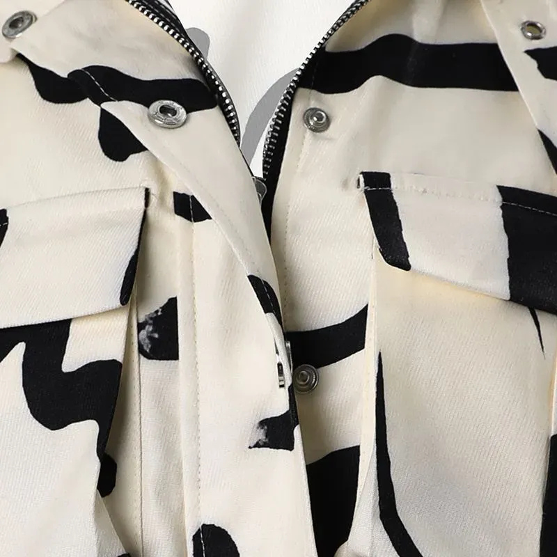 Jordan – Veste Crop à Capuche et Boutons