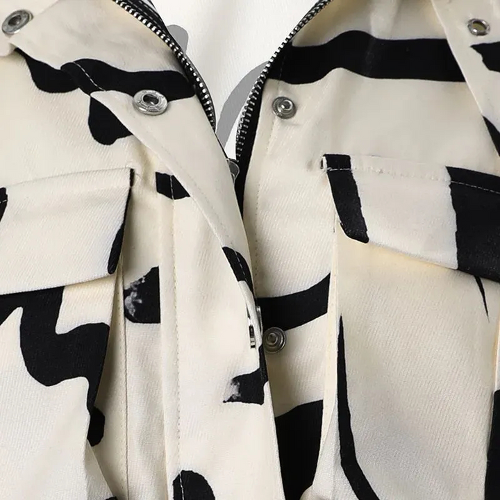 Jordan – Veste Crop à Capuche et Boutons