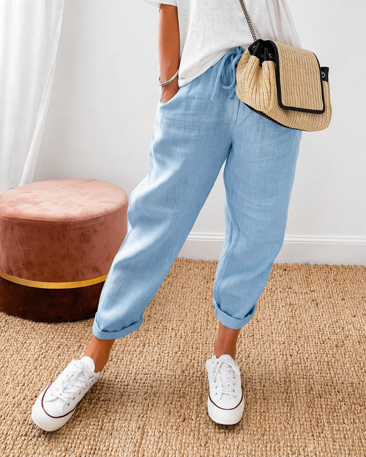 Détente Lin – Pantalon en Lin Décontracté