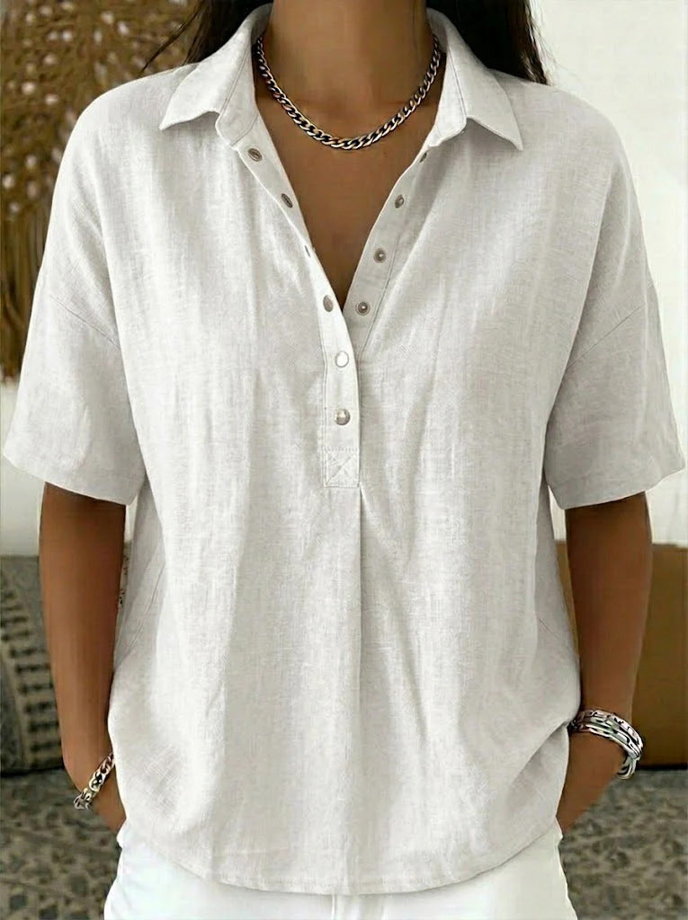 Constance – Blouse Classique Col V