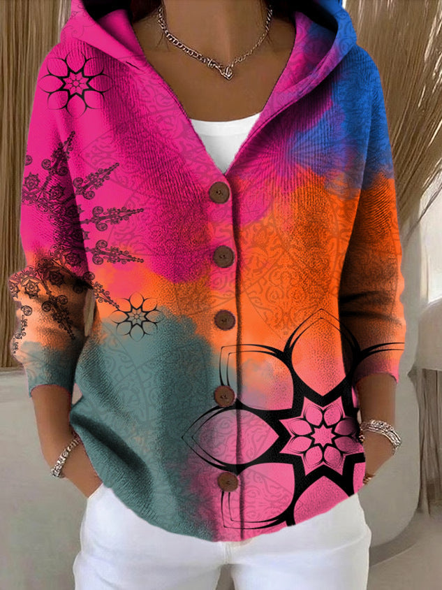 Mosaïque – Gilet à Capuche Patchwork