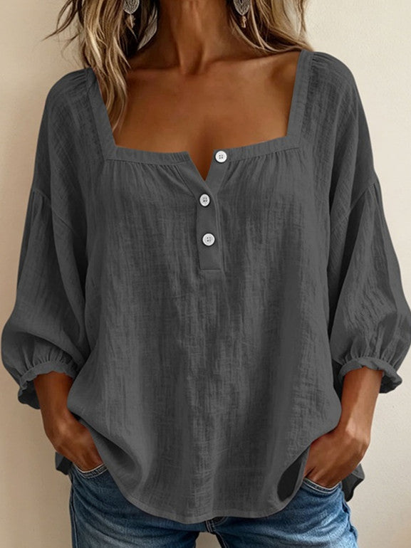Lin Élégant – Blouse en Lin Élégante