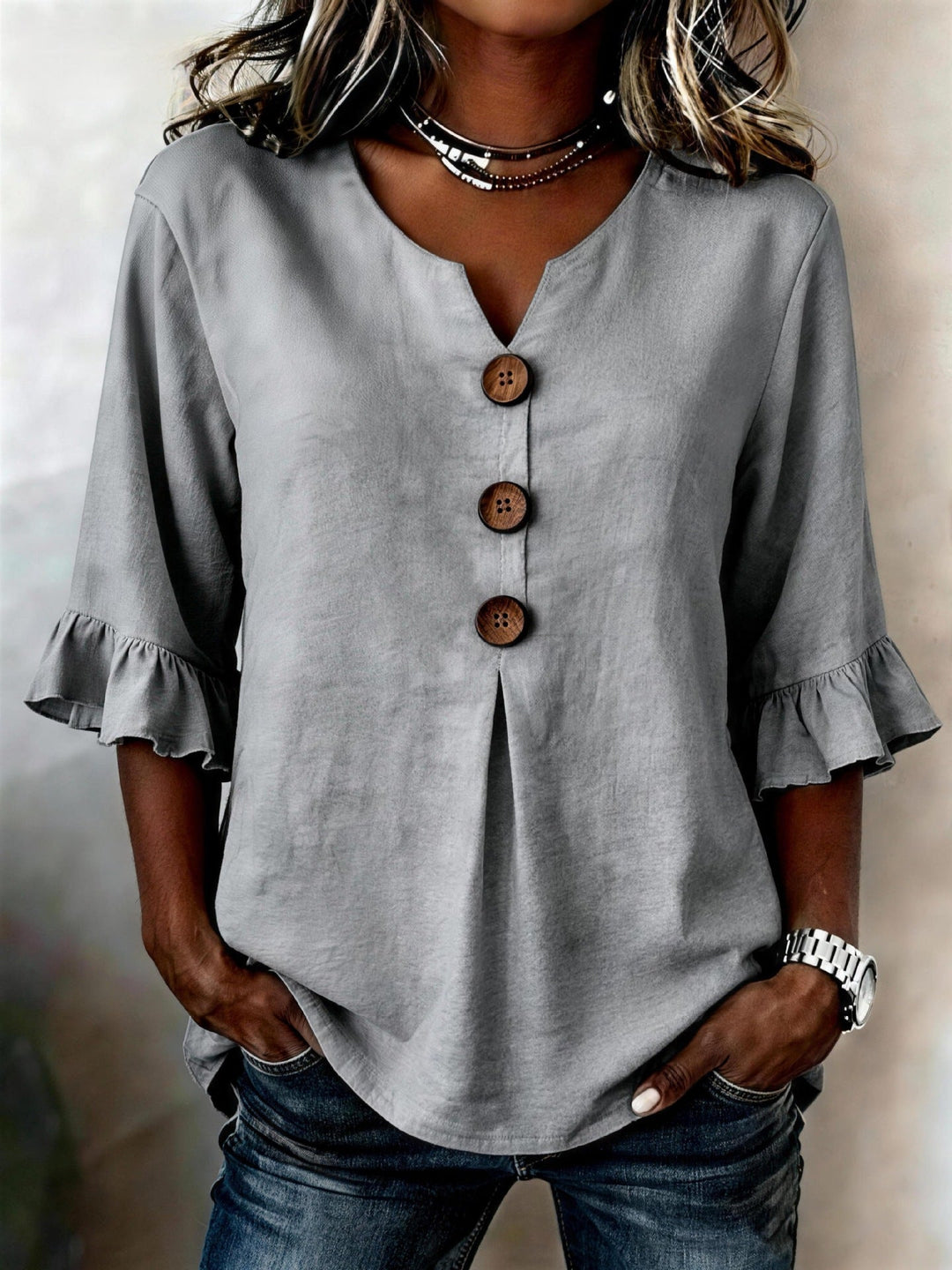 Romane – Blouse Romantique à Volants