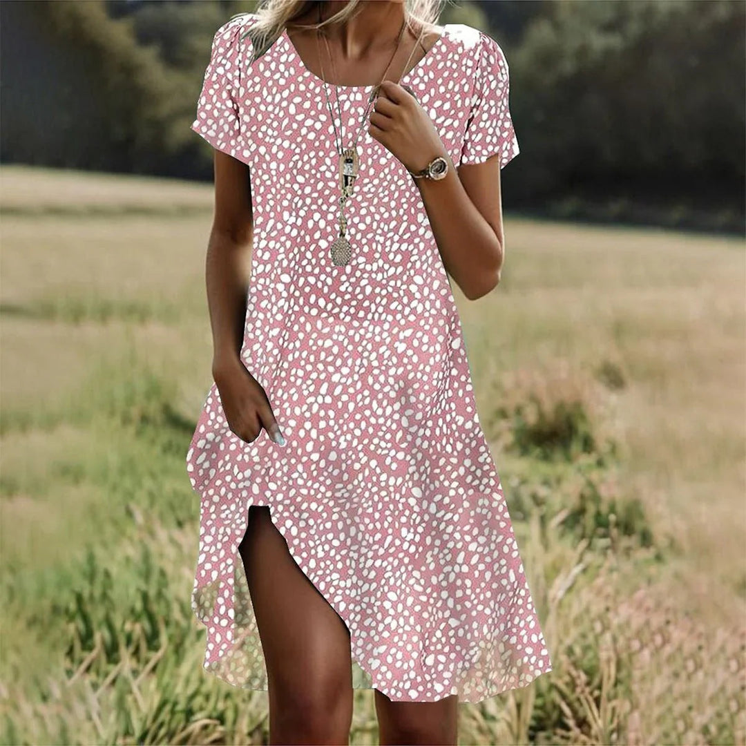 Aurore – Robe Midi d'Été Fluide
