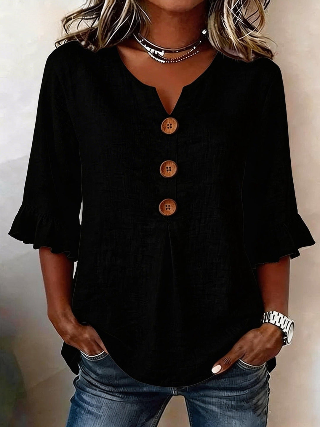 Romane – Blouse Romantique à Volants