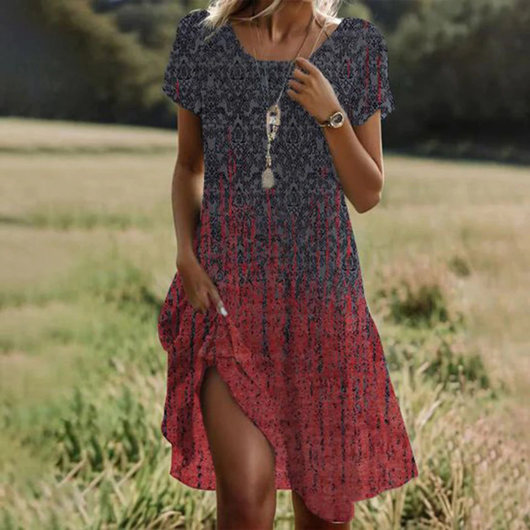 Aurore – Robe Midi d'Été Fluide