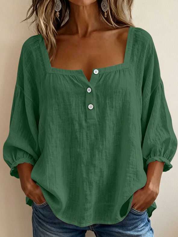 Lin Élégant – Blouse en Lin Élégante